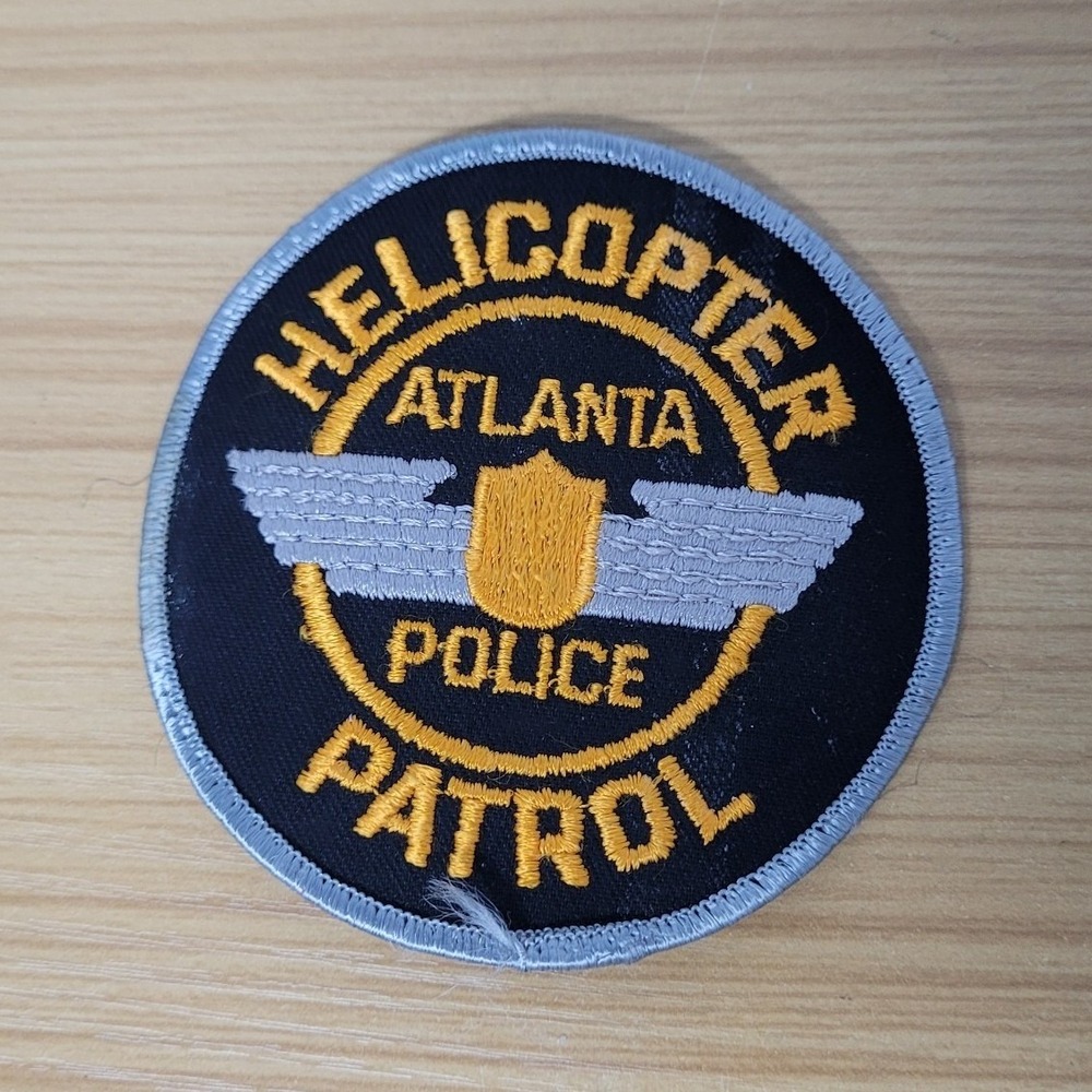 Atlanta Georgia Police Helicopter Patrol Patch Iron On